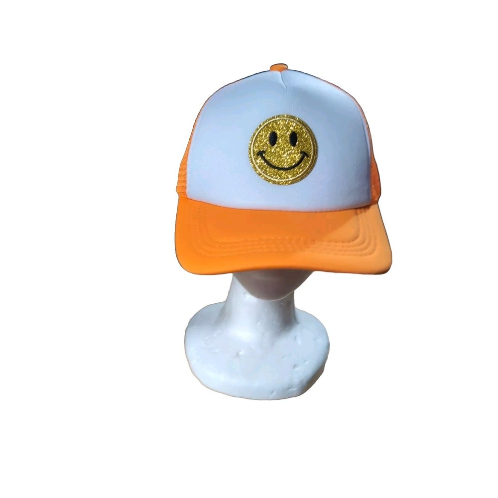 Gold Smiley Face Baseball Cap